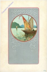Segelboot, Silberdruck