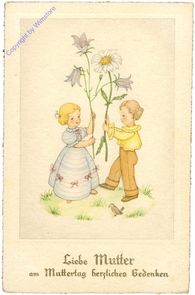 Kinder mit Blumen