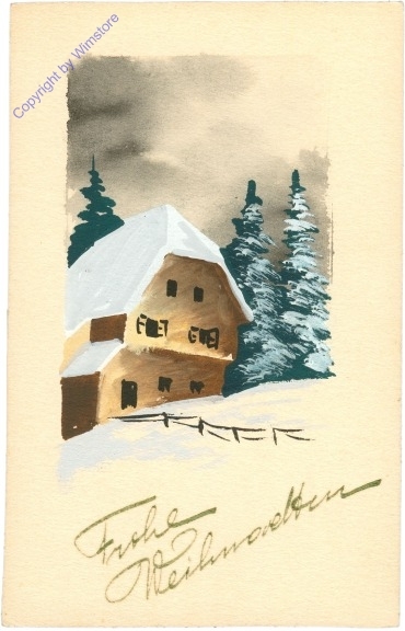 Eingeschneite Hütte