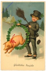 ak210007 Rauchfangkehrer und Glücksschwein