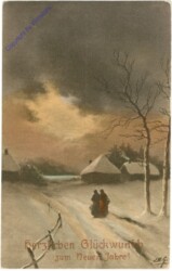 Abend im Winter
