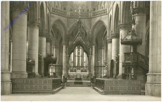 ak210392 Linz, Mariendom, Kircheninneres