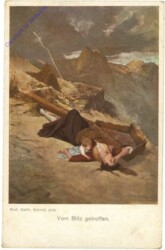 ak210849 Schmid, Prof. Matth.: Vom Blitz getroffen