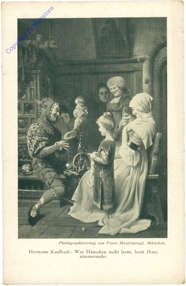Kaulbach, Hermann: Was Hänschen nicht lernt, lernt Hans nimmermehr
