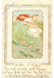 Seidenkarte aus 1901