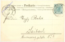 Seidenkarte aus 1901
