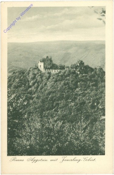Aggstein a.d. Donau, Ruine Aggstein mit Jauerling-Gebiet