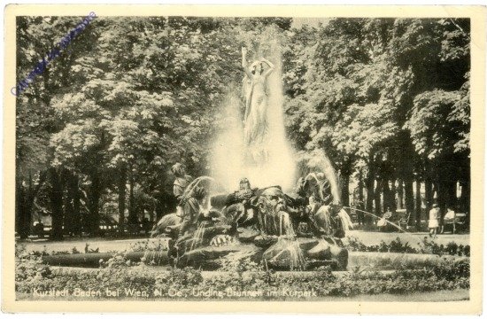 Baden, Undine-Brunnen im Kurpark