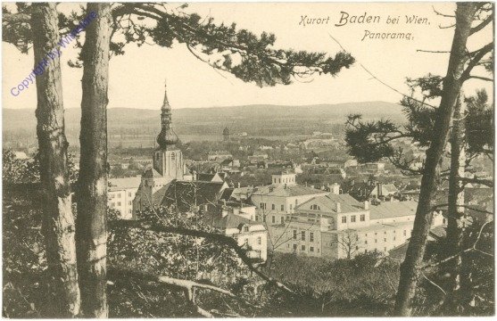 ak211084 Baden, Panorama