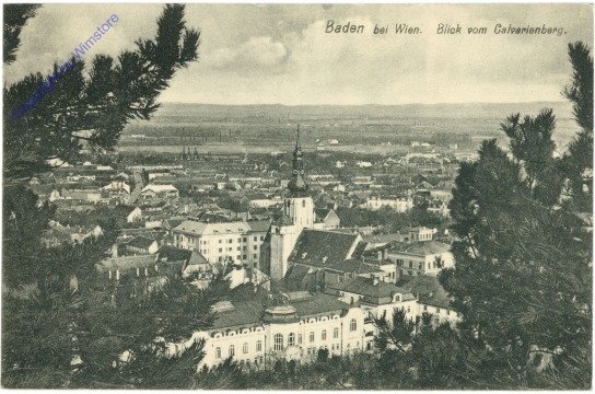 Baden, Blick vom Calvarienberg