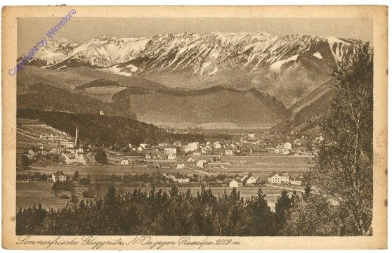 ak211177 Gloggnitz, gegen Rax