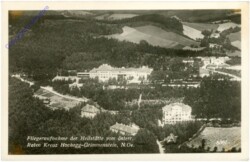 Grimmenstein, Fliegeraufnahme der Heilstätte vom österr. Roten Kreuz Hochegg-Grimmenstein