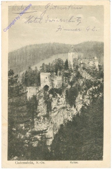 ak211200 Gutenstein, Ruine