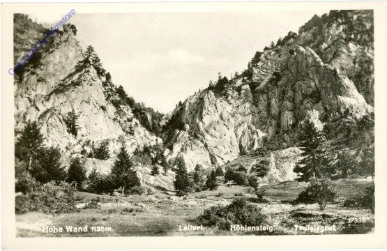 Hohe Wand, Leiterl, Höhlensteig, Teufelsgrat