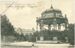 ak211326 Krems, Stadtpark mit Musikpavillon