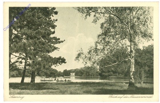Laxenburg, Blick auf die Marianneinsel