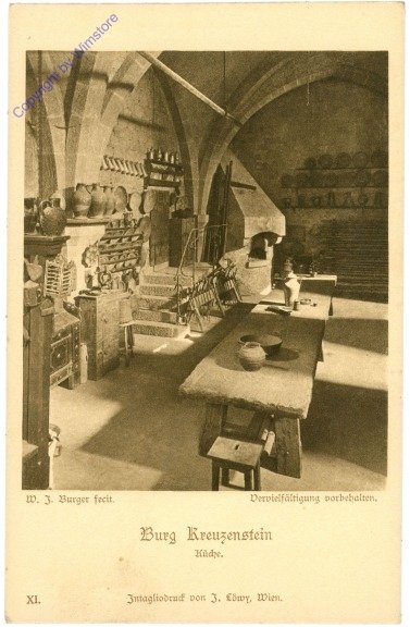 Leobendorf, Burg Kreuzenstein, Küche