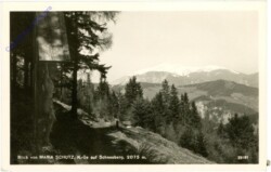 Maria Schutz am Semmering, Blick auf Schneeberg