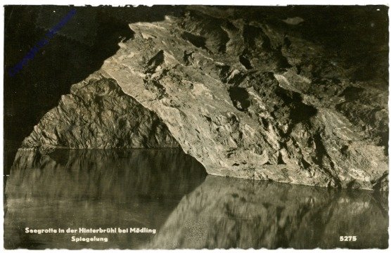 Mödling, Seegrotte in Hinterbrühl, Spiegelung