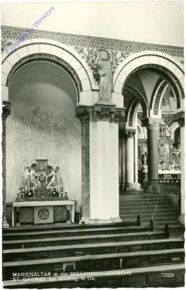 Mödling, St. Gabriel, Marienaltar in der Missionshauskirche