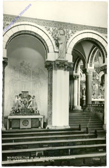 Mödling, St. Gabriel, Marienaltar in der Missionshauskirche