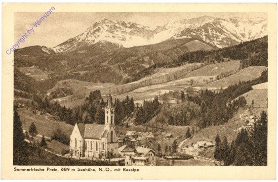 Prein an der Rax, mit Raxalpe