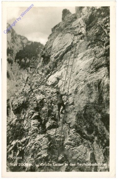 Rax, Große Leiter in der Teufelsbadstube