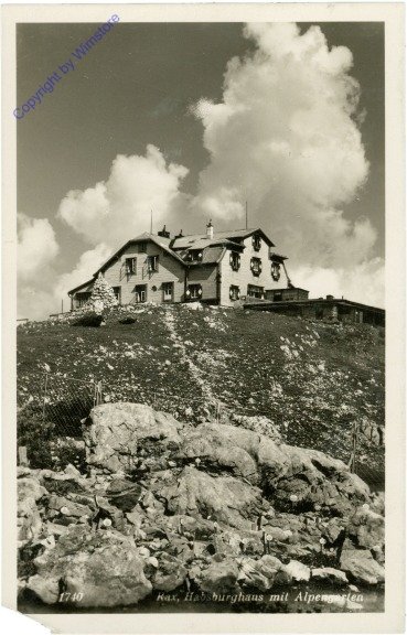 Rax, Habsburghaus mit Alpengarten