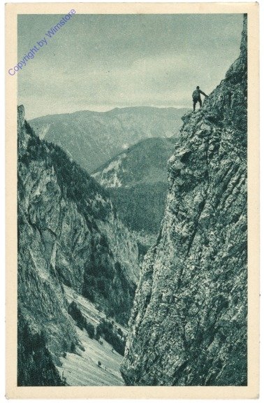 Rax, Großes Höllental, am Gustav Jahnsteig