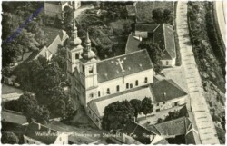Schwarzau am Steinfeld, Wallfahrtskirche, Fliegeraufnahme