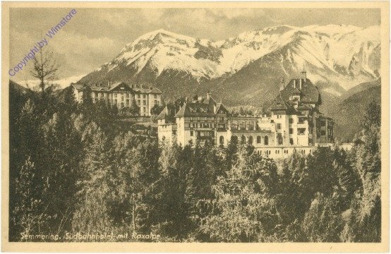 Semmering, Südbahnhotel mit Raxalpe