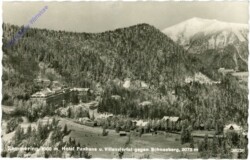 Semmering, Hotel Panhans u. Villenviertel gegen Schneeberg
