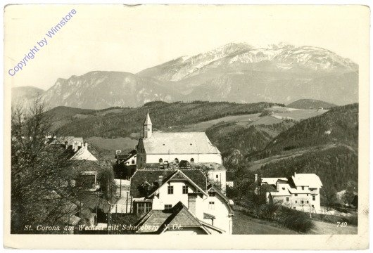 St. Corona, mit Schneeberg