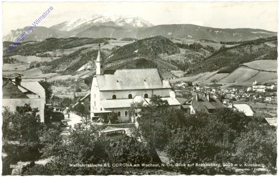 St. Corona, Blick auf Schneeberg