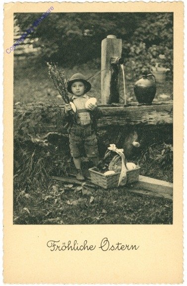 Bub mit Osterkorb