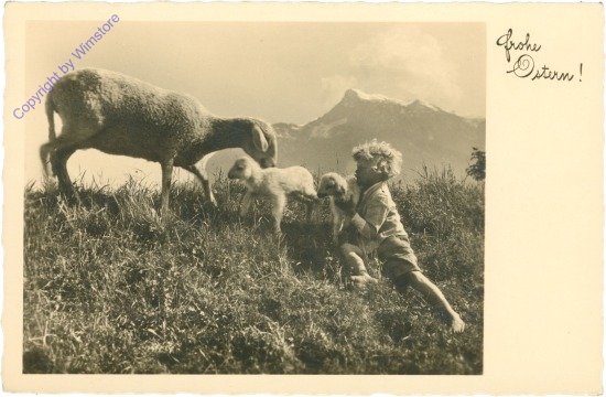 Kinder mit Schafen