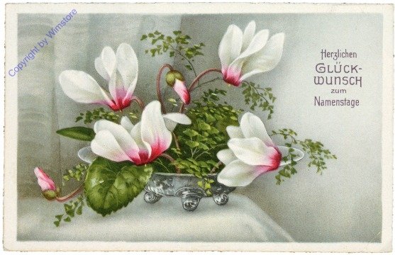 Blumenschale, Namenstag