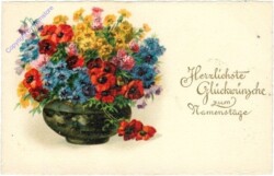 ak212049 Blumenvase, Namenstag