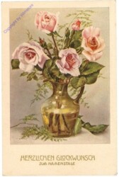 ak212059 Rosenvase, Namenstag