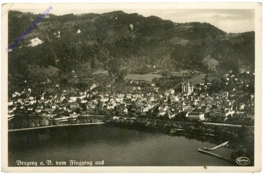 Bregenz, vom Flugzeug aus