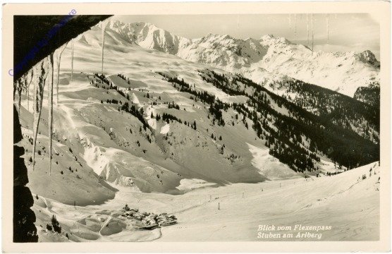 Stuben am Arlberg, Blick vom Flexenpass