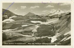 Großglockner, Hochalpenstrasse, Blick vom Pfalzkogel zum Fuschertörl