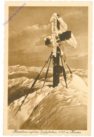 ak212267 Großglockner, Kaiserkreuz am Gipfel