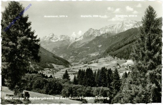 Katschberg, Blick von der Katschbergstrasse ins Zederhaustal