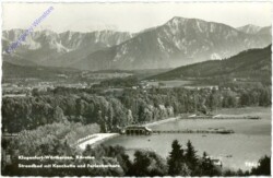 Klagenfurt, Wörthersee, Strandbad mit Koschutta und Ferlacherhorn