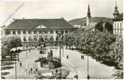 Klagenfurt, Neuer Platz mit Rathaus und Lindwurm