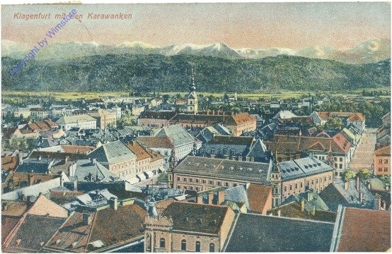 Klagenfurt, mit den Karawanken
