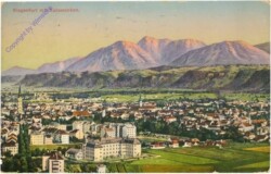 Klagenfurt, mit Karawanken