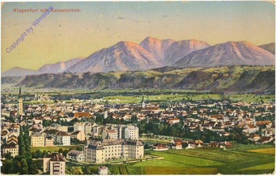 Klagenfurt, mit Karawanken