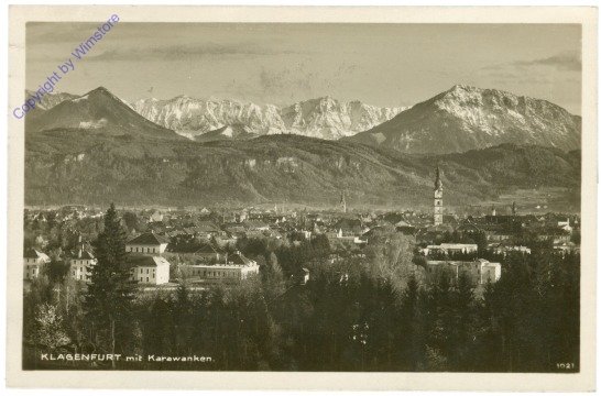 Klagenfurt, mit Karawanken